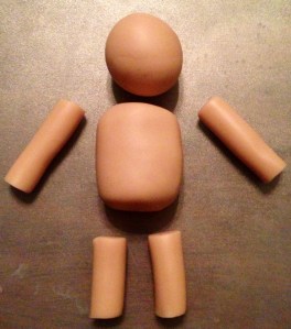 Khal Drogo Polymer Clay Step 1