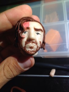 Sandor Clegane front face in clay