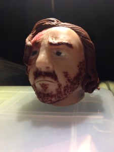 Sandor Clegane head in polymer clay