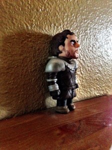 Robb Stark Miniature in Polymer Clay side view