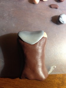 Robb Stark armor front in Polymer Clay